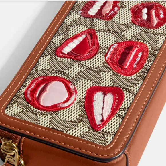 Sold NWT COACH RESERVE X Tom Wesselmann Kira Crossbody Textile Jacquard - Picture 3 of 9